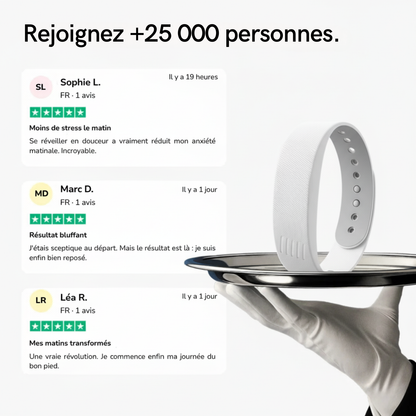 Réveil Vibrant 100 % efficace - blanc