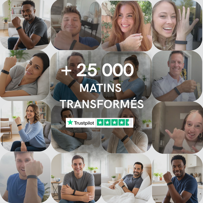 Réveil Vibrant 100 % efficace - blanc