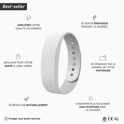 Réveil Vibrant 100 % efficace - blanc