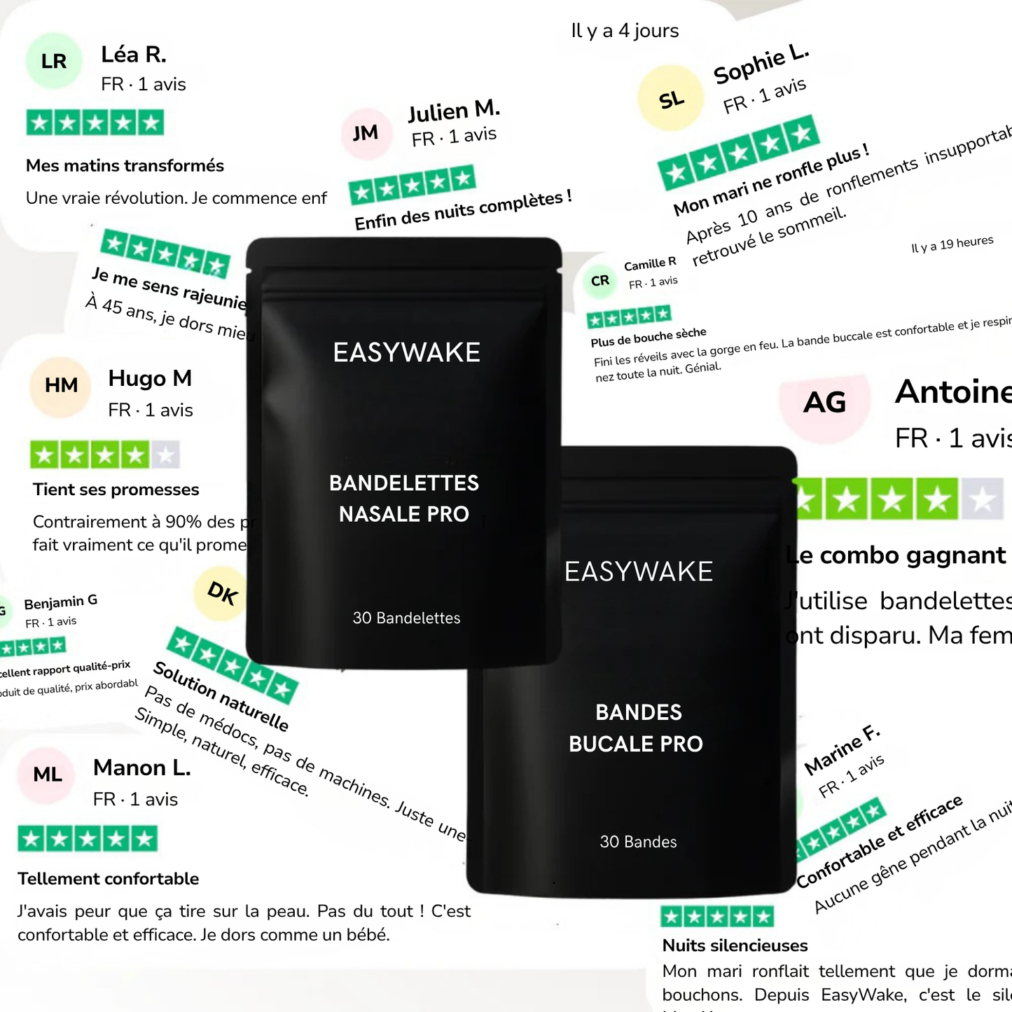 Bandelettes nasales EasyWake Pro